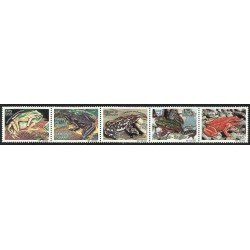Ecuador 1630/34 2002 Fauna en extinción Ranas Frog MNH Ecuador 1630/34 2002 Fauna en extinción Ranas Frog MNH