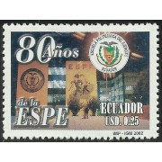 Ecuador 1664 2002 80 Aniversario ESPE MNH 