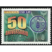 Ecuador 1666 2002 50 Aniversario FAO MNH 
