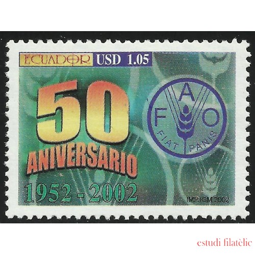 Ecuador 1666 2002 50 Aniversario FAO MNH 