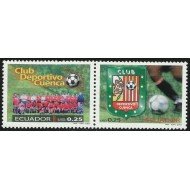 Ecuador 1669/70 2002 Club Deportivo Cuenca Fútbol Football MNH