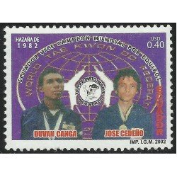 Ecuador 1677 2002 Vice Campeón Mundial Taekwondo Duvan Canga José Cedeño MNH Ecuador 1677 2002 Vice Campeón Mundial Taekwondo Duvan Canga José Cedeño MNH