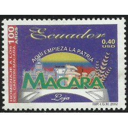 Ecuador 1681 2002 Centenario Cantón Macara MNH Ecuador 1681 2002 Centenario Cantón Macara MNH
