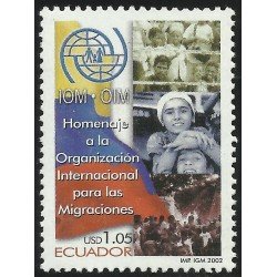 Ecuador 1692 2002 OIM Organización Internacional Migraciones MNH Ecuador 1692 2002 OIM Organización Internacional Migraciones MNH