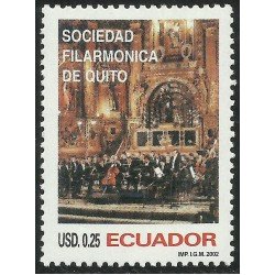 Ecuador 1693 2002 Sociedad Filarmónica de Quito Música Music MNH Ecuador 1693 2002 Sociedad Filarmónica de Quito Música Music MNH