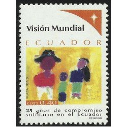 Ecuador 1709 2003 25 Años Compromiso Solidario MNH Ecuador 1709 2003 25 Años Compromiso Solidario MNH