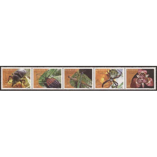 Ecuador 1724/28 2003 Fauna insectos Curculionidae Lycidae MNH Ecuador 1724/28 2003 Fauna insectos Curculionidae Lycidae MNH