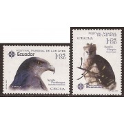 Ecuador 1753/54 2003 CECIA  Fauna Águila eagle pájaro bird MNH 