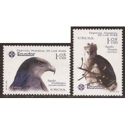Ecuador 1753/54 2003 CECIA Fauna Águila eagle pájaro bird MNH Ecuador 1753/54 2003 CECIA Fauna Águila eagle pájaro bird MNH
