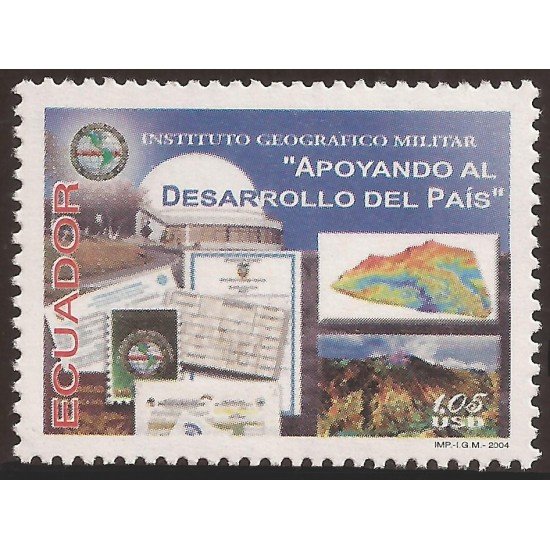 Ecuador 1787 2004 Instituto Geográfico Militar Miiltary MNH