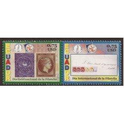 Ecuador 1788/89 2004 Día Internacional de la Filatelia MNH Ecuador 1788/89 2004 Día Internacional de la Filatelia MNH