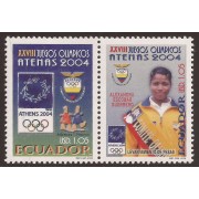 Ecuador 1800/01 2004 Juegos Olímpicos  Olympic Games Grecia Atenas Alex. Escobar