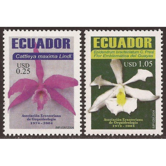 Ecuador 1803/04 2004 30 Aniv. asociación Ecuatoriana de Orquideología Orquídea