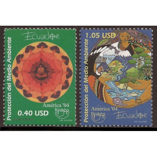 Ecuador 1806/07 2004 UPAEP Protección del Medio Ambiente MNH Ecuador 1806/07 2004 UPAEP Protección del Medio Ambiente MNH