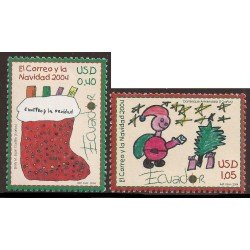 Ecuador 1808/09 2004 Navidad Christmas Papa Noel MNH Ecuador 1808/09 2004 Navidad Christmas Papa Noel MNH