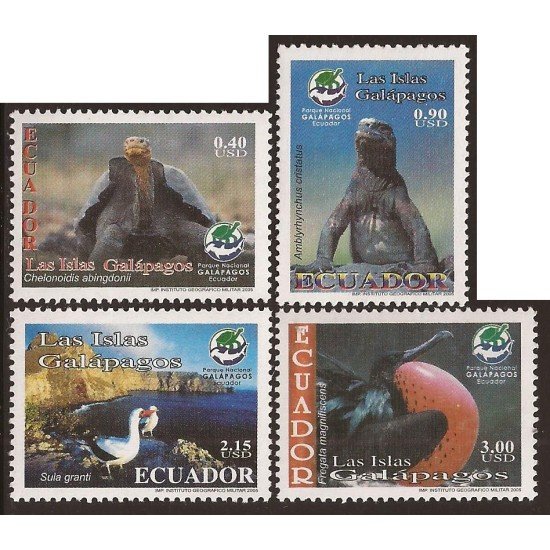 Ecuador 1811/14 2005 Galápagos Fauna Sula fregata Chelonoidis Amblyrhynchus Ecuador 1811/14 2005 Galápagos Fauna Sula fregata Chelonoidis Amblyrhynchus