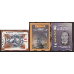 Ecuador 1816/18 2005 Homenaje Diario Independiente de Cuenca el Mercurio MNH Ecuador 1816/18 2005 Homenaje Diario Independiente de Cuenca el Mercurio MNH