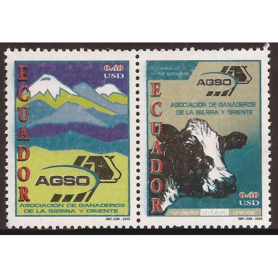 Ecuador 1826/27 2005 Asociación Ganaderos de la Sierra y Oriente Vaca cow MNH