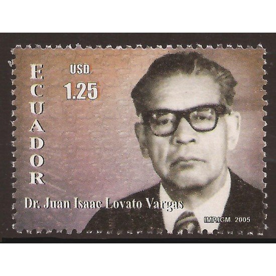 Ecuador 1834 2005 Dr. Juan Isaac Lovato Vargas MNH Ecuador 1834 2005 Dr. Juan Isaac Lovato Vargas MNH