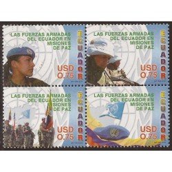Ecuador 1859/62 2005 Fuerzas Armadas Ecuatorianas en Misiones de Paz Military Ecuador 1859/62 2005 Fuerzas Armadas Ecuatorianas en Misiones de Paz Military