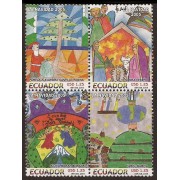 Ecuador 1863/66 2005 Navidad Christmas Papa Noel Fauna MNH