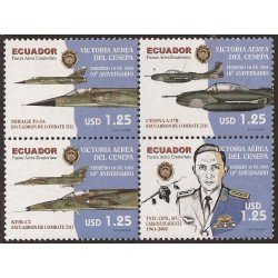 Ecuador 1884/87 2005 Victoria Aérea del Cenepa Avión Military MNH Ecuador 1884/87 2005 Victoria Aérea del Cenepa Avión Military MNH