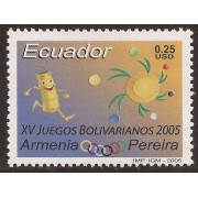Ecuador 1888 2005 XV Juegos Bolivarianos Armenia Pereira Deportes Sports 