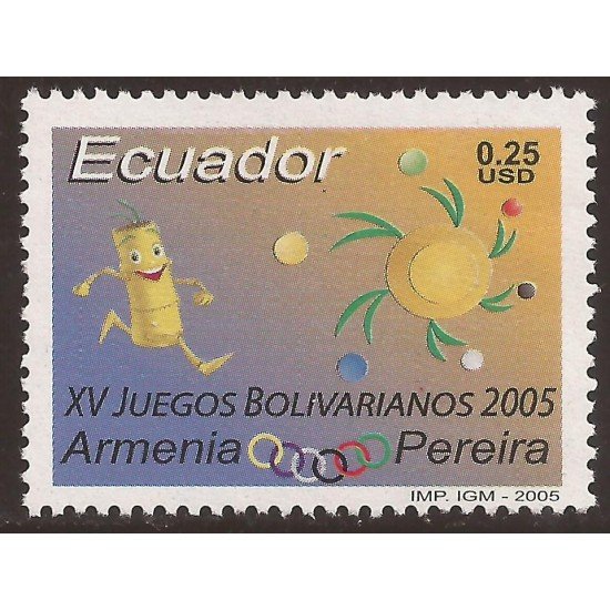 Ecuador 1888 2005 XV Juegos Bolivarianos Armenia Pereira Deportes Sports