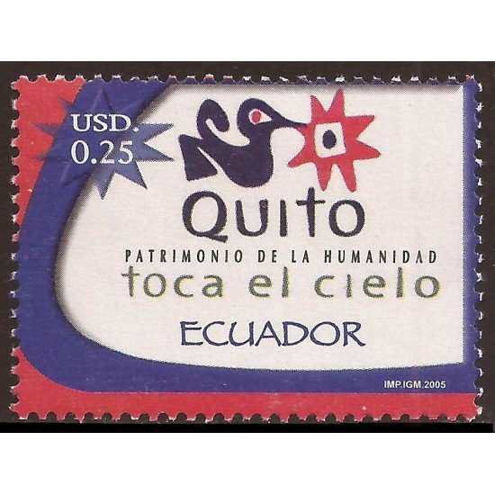 Ecuador 1898 2006 Quito Patrimonio de la Humanidad Toca el Cielo MNH Ecuador 1898 2006 Quito Patrimonio de la Humanidad Toca el Cielo MNH
