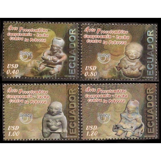 Ecuador 1903/06 2006 UPAEP Arte Precolombino Lucha contra la Pobreza MNH Ecuador 1903/06 2006 UPAEP Arte Precolombino Lucha contra la Pobreza MNH