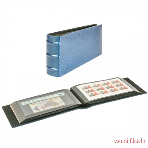 Lindner 812L-B FIRMO L Álbum universal para 108 documentos extra largos, azul
