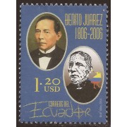 Ecuador 1911 2006 Político Mexicano Benito Juárez MNH 