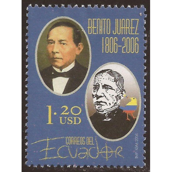 Ecuador 1911 2006 Político Mexicano Benito Juárez MNH Ecuador 1911 2006 Político Mexicano Benito Juárez MNH