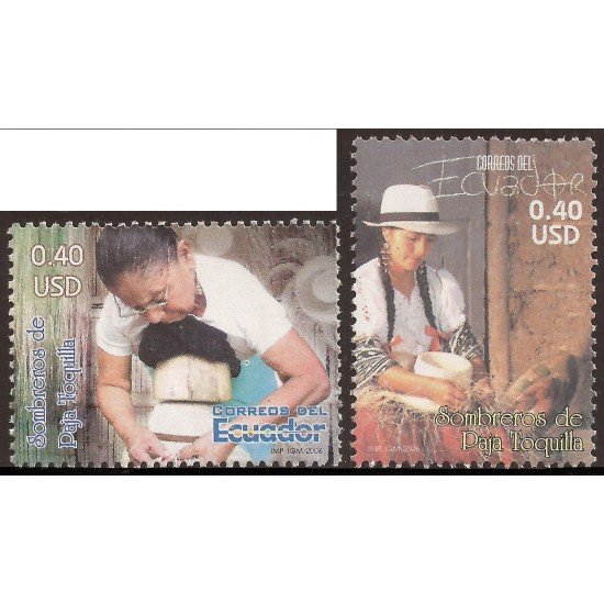 Ecuador 1912/13 2006 Sombreros de Paja Toquilla MNH Ecuador 1912/13 2006 Sombreros de Paja Toquilla MNH