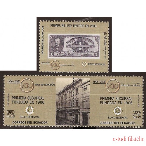 Ecuador 1917/19 2006 CEntenario de la banca Pichincha 1906 MNH 