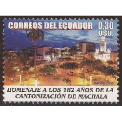 Ecuador 1920 2006 182 Años de la Canonización de Machala Religión MNH Ecuador 1920 2006 182 Años de la Canonización de Machala Religión MNH
