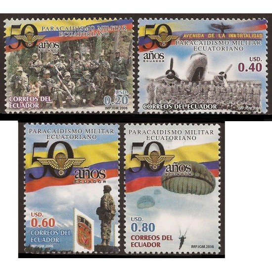 Ecuador 1938/41 2006 Paracaidismo Militar Ecuatoriano MNH Ecuador 1938/41 2006 Paracaidismo Militar Ecuatoriano MNH