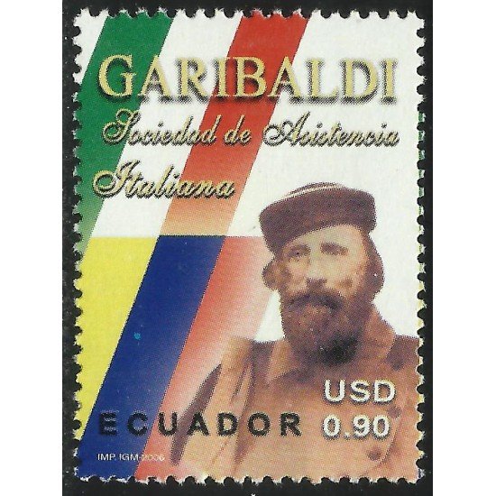 Ecuador 1954 2006 Sociedad de Asistencia Italiana Garibaldi MNH Ecuador 1954 2006 Sociedad de Asistencia Italiana Garibaldi MNH
