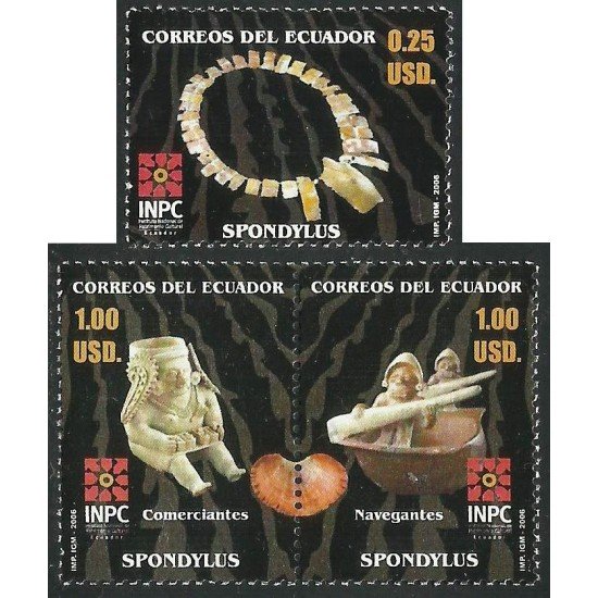 Ecuador 1955/57 2006 INPC Spondylus Instituto Nadona MNH Ecuador 1955/57 2006 INPC Spondylus Instituto Nadona MNH