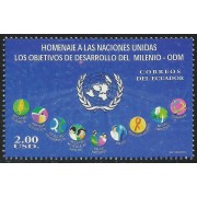 Ecuador 1977 2006 Homenaje a las Naciones Unidas DEsarrollo Milenio ODM MNH 