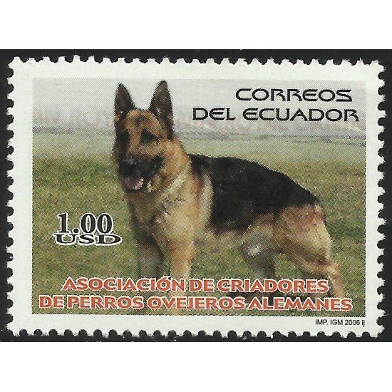 Ecuador 1978 2006 Asociación de Perros Ovejeros Alemanes Dog MNH