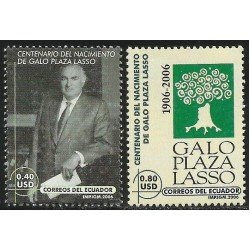 Ecuador 1991/92 2006 Centenario Nacimiento De Galo Plaza Lasso MNH Ecuador 1991/92 2006 Centenario Nacimiento De Galo Plaza Lasso MNH