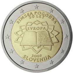 Eslovenia 2007 2 € euros conmemorativos 50º Aniversario Tratado de Roma Eslovenia 2007 2 € euros conmemorativos 50º Aniversario Tratado de Roma