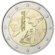 Holanda 2011 2 € euros conmemorativos Erasmo de Roterdam Elogio de la locura 