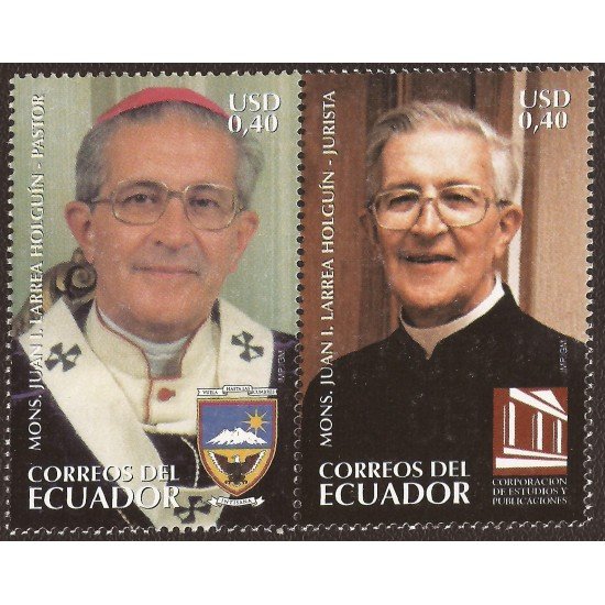 Ecuador 2004/05 2006 Monseñor Juan Larrea Holguín Pastor Religión MNH Ecuador 2004/05 2006 Monseñor Juan Larrea Holguín Pastor Religión MNH