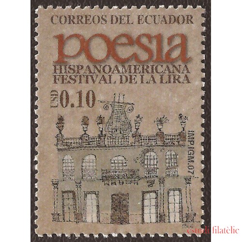 Ecuador 2039 2007 Festival de la Lira Poesía Hispanoamericana MNH 