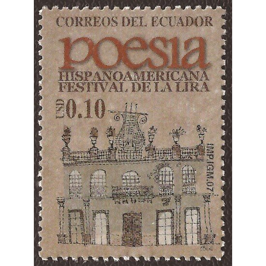 Ecuador 2039 2007 Festival de la Lira Poesía Hispanoamericana MNH