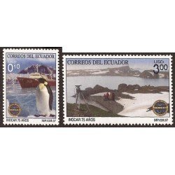 Ecuador 2052/53 2007 75 Aniversario INOCAR Instituto Oceanográfico Fauna Pinguin Ecuador 2052/53 2007 75 Aniversario INOCAR Instituto Oceanográfico Fauna Pinguin