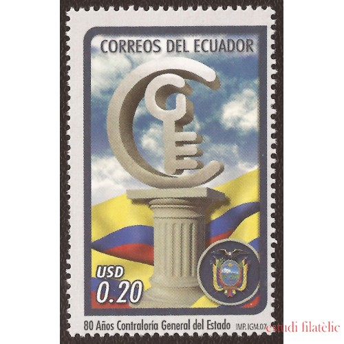 Ecuador 2071 2007 80 Aniversario CGE Controlaria General del Estado MNH 