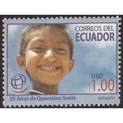 Ecuador 2082 2007 25 años de la Operación Smile Sonrisa MNH Ecuador 2082 2007 25 años de la Operación Smile Sonrisa MNH